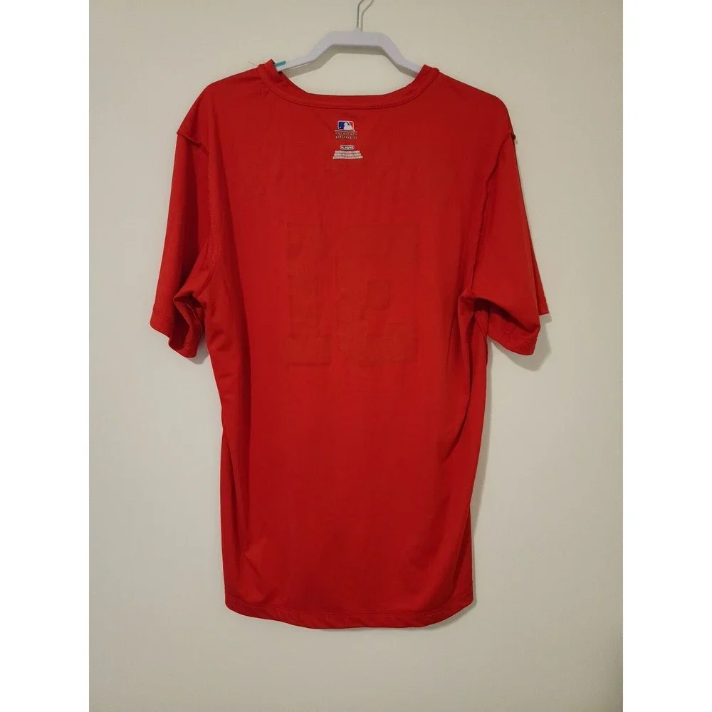 Washington NATS Mens T-Shirt MAX SCHERZER #31 Size XL Red Short Sleeve Baseball - Picture 4 of 7